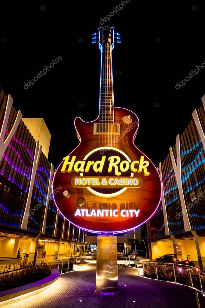 USA. NEW JERSEY. ATLANTIC CITY. JUNE 2019: NEW HARD ROCK HOTEL DESIGN. HALL.
