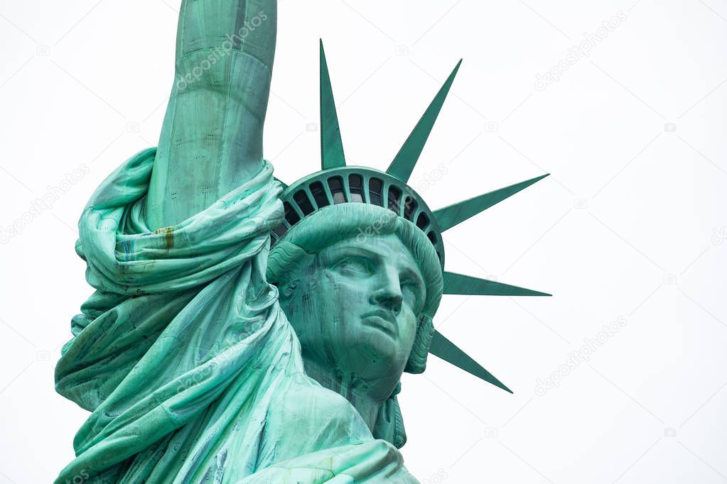 Statue of Liberty National Monument. Sculpture by Frdric Auguste Bartholdi. Manhattan. New York. USA.