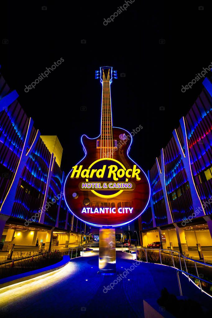 USA. NEW JERSEY. ATLANTIC CITY. JUNE 2019: NEW HARD ROCK HOTEL DESIGN. HALL.