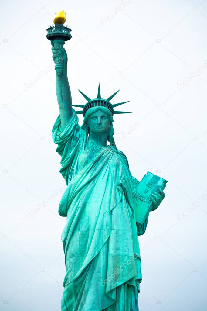 Statue of Liberty National Monument. Sculpture by Frdric Auguste Bartholdi. Manhattan. New York. USA.
