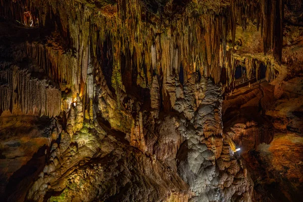 Estalactitas Cuevas Estalagmitas Otras Formaciones Las Cavernas Luray Estados Unidos — Foto de Stock