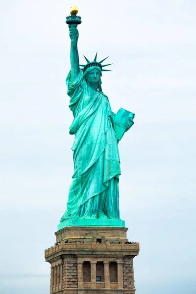 Estátua Monumento Nacional Liberdade Escultura Frdric Auguste Bartholdi Manhattan Nova — Fotografia de Stock