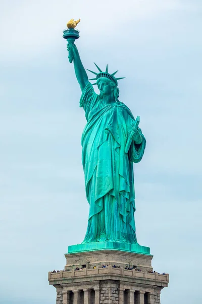 Estátua Monumento Nacional Liberdade Escultura Frdric Auguste Bartholdi Manhattan Nova — Fotografia de Stock