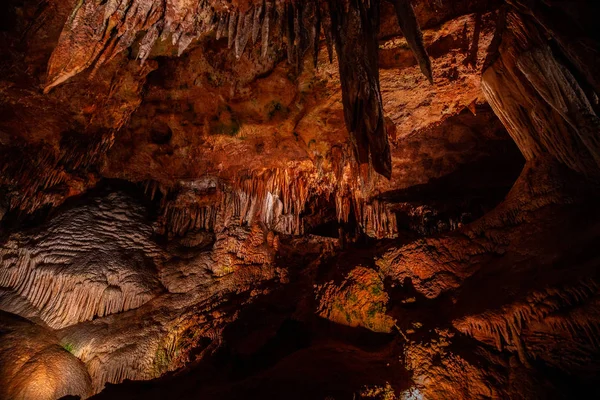 Grot Stalactieten Stalagmieten Andere Formaties Grotten Van Luray Verenigde Staten — Stockfoto