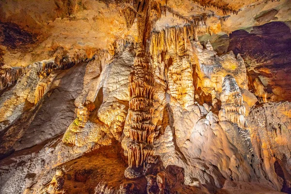 Estalactites Caverna Estalagmites Outras Formações Cavernas Luray Eua — Fotografia de Stock