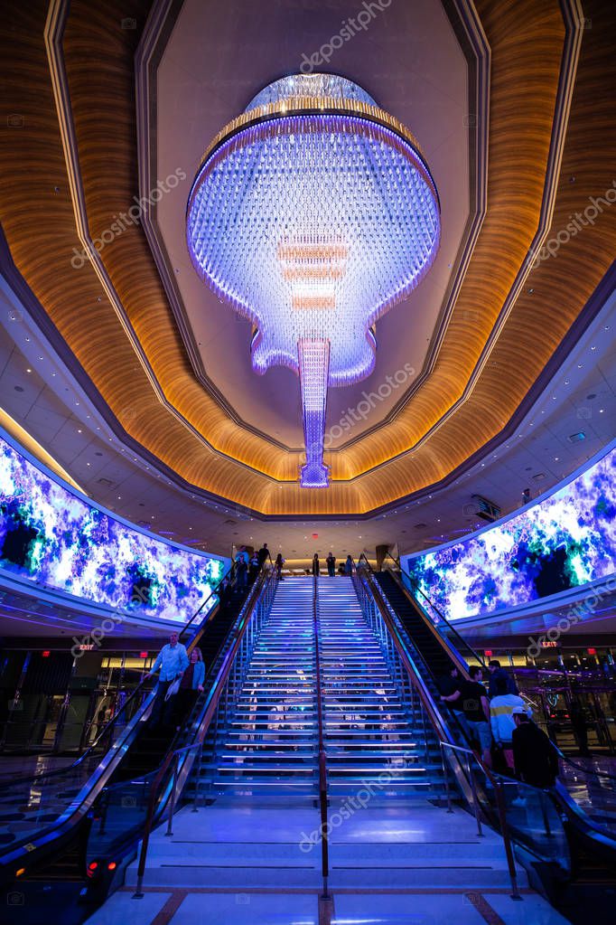 USA. NEW JERSEY. ATLANTIC CITY. JUNE 2019: NEW HARD ROCK HOTEL DESIGN. HALL.