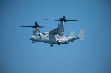Amerika.Florida.Miami Plajı. Haziran 2019: Usmc V-22 Osprey. Gösteri Uçuşu