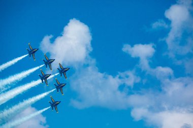 Abd. Florida. Miami Sahili. Mayıs 2019: Usaf A-10 Yıldırım Ii. Gösteri Uçuşu