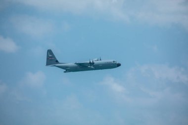 Abd. Florida. Miami Sahili. Mayıs 2019: Usaf Kc-135 Stratotanker. Gösteri Uçuşu