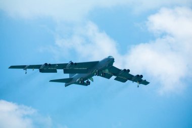 Abd. Florida. Miami Sahili. Mayıs 2019: Usaf Kc-135 Stratotanker. Gösteri Uçuşu