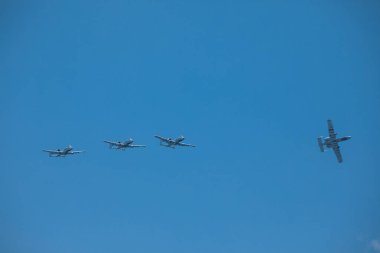 Abd. Florida. Miami Sahili. Mayıs 2019: Usaf A-10 Yıldırım Ii. Gösteri Uçuşu