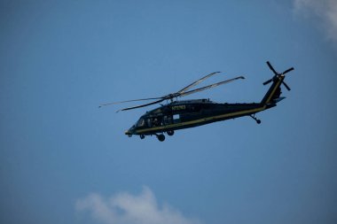 Abd. Florida. Miami Sahili. Mayıs 2019: Usaf Hh60 Helikopterler. Gösteri Uçuşu