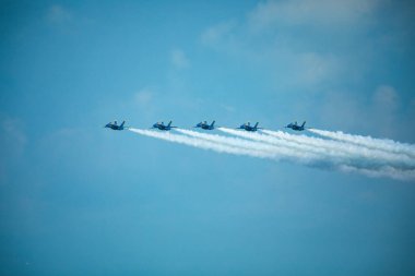 Abd. Florida. Miami Sahili. Mayıs 2019: Usaf A-10 Yıldırım Ii. Gösteri Uçuşu