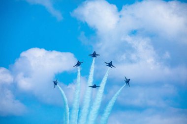 Abd. Florida. Miami Sahili. Mayıs 2019: Usaf A-10 Yıldırım Ii. Gösteri Uçuşu