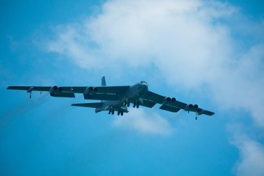 Abd. Florida. Miami Sahili. Mayıs 2019: Usaf Kc-135 Stratotanker. Gösteri Uçuşu