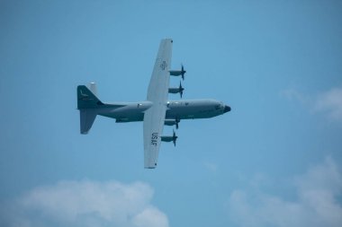 Abd. Florida. Miami Sahili. Mayıs 2019: Usaf Kc-135 Stratotanker. Gösteri Uçuşu
