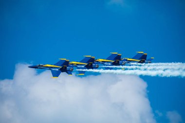 Abd. Florida. Miami Sahili. Mayıs 2019: Usaf A-10 Yıldırım Ii. Gösteri Uçuşu