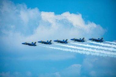 Abd. Florida. Miami Sahili. Mayıs 2019: Usaf A-10 Yıldırım Ii. Gösteri Uçuşu