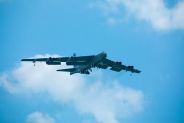 Abd. Florida. Miami Sahili. Mayıs 2019: Usaf Kc-135 Stratotanker. Gösteri Uçuşu