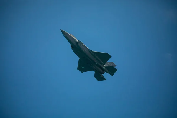 Usa Florida Miami Beach May 2019 Lightning Demonstration Flight — Stock Photo, Image