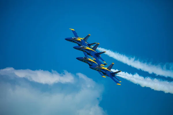 Usa Florida Miami Beach Május 2019 Usaf Thunderbolt Demonstrációs Repülés — Stock Fotó