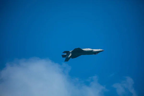 Usa Florida Miami Beach Mei 2019 Lightning Demonstratie Vlucht — Stockfoto