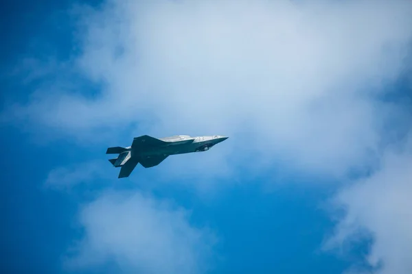 Usa Florida Miami Beach May 2019 Lightning Demonstration Flight — Stock Photo, Image