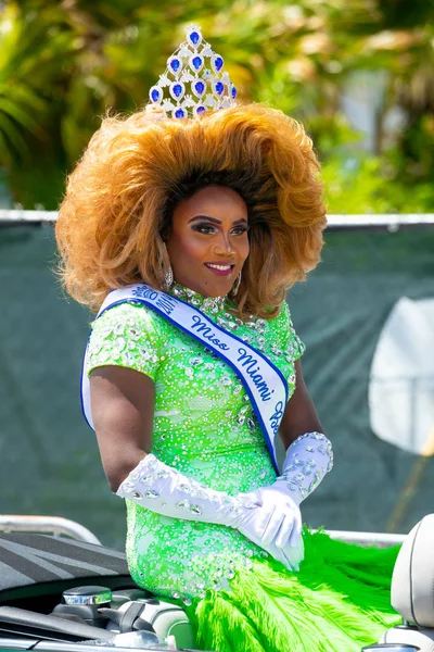 Abd. Florida. Miami Sahili. Nisan 2019: South Beach'te eşcinsel geçit töreni