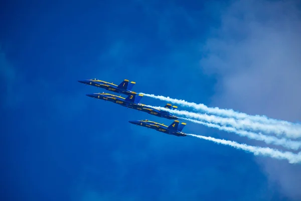 Estados Unidos Florida Miami Beach Mayo 2019 Usaf Thunderbolt Vuelo —  Fotos de Stock