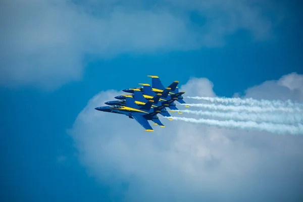 Usa Florida Miami Beach Május 2019 Usaf Thunderbolt Demonstrációs Repülés — Stock Fotó