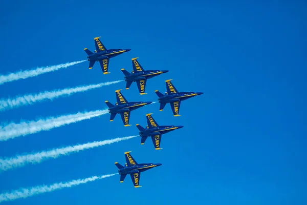 Usa Florida Miami Beach Május 2019 Usaf Thunderbolt Demonstrációs Repülés — Stock Fotó