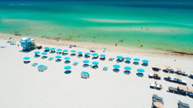 Havadan şehir Miami Beach. Güney Sahili. Florida. Abd. 