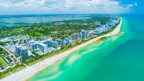 Vista Aérea Miami Beach South Beach Florida Estados Unidos — Foto de Stock