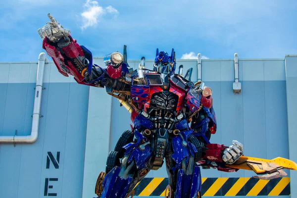 Transformatör Optimus Prime. Universal Stüdyoları. Orlando. Florida. Abd 