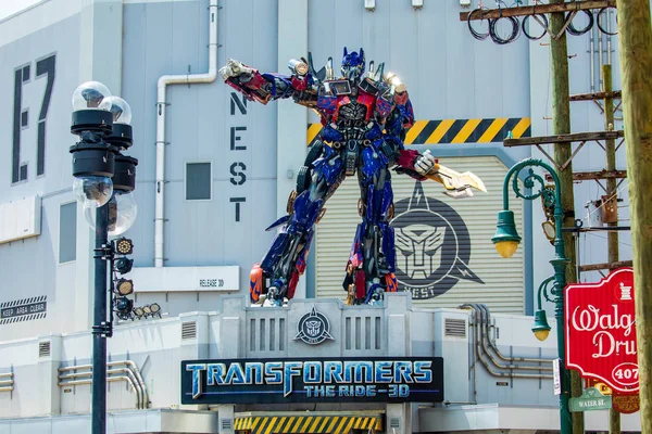 Transformatör Optimus Prime. Universal Stüdyoları. Orlando. Florida. Abd 