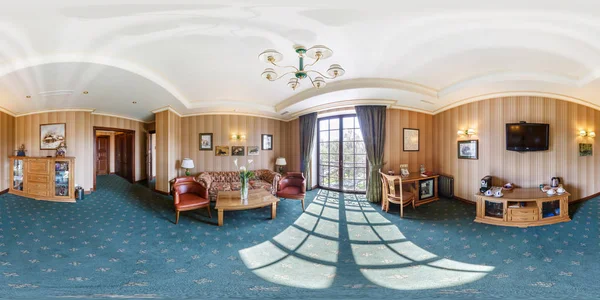 Brest Belarus Απριλιου 2014 Μοντέρνο Διαμέρισμα Σοφίτα Εσωτερικό Σαλόνι Αίθουσα — Φωτογραφία Αρχείου