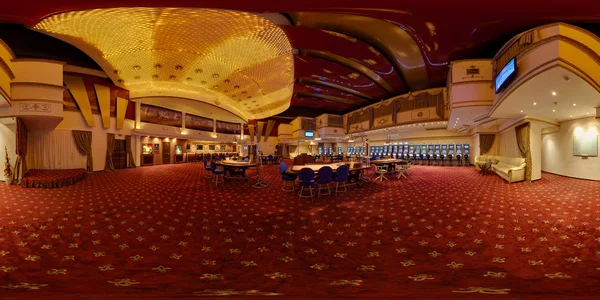 Minsk Belarus January 2012 Interior Luxury Casino Global Full 360 — Stock Photo, Image