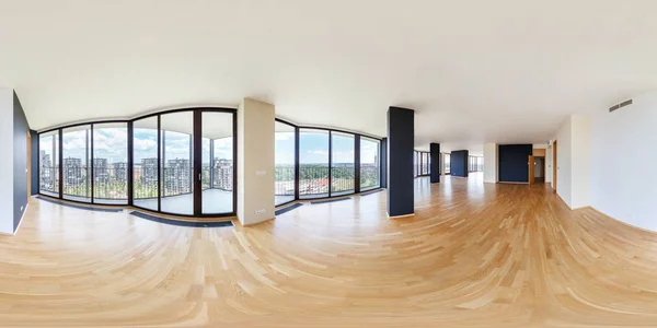로프트 아파트 인테리어 에이스 파노라마 투영법이 콘텐츠 360 파노라마 — 스톡 사진