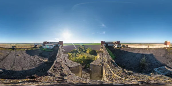 Full Sfäriskt Sömlösa Panorama 360 Grader Vinkel Flygfoto Med Tak — Stockfoto
