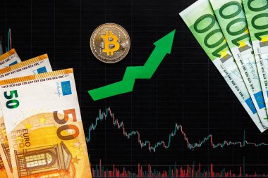 karlı yatırım sanal para bitcoin. Yeşil ok ve siyah kağıt forex grafik Endeksi derecelendirmesini üzerinde gümüş Bitcoin Döviz piyasası zemin üzerine gidin. Cryptocurrency beğenisine kavramı.