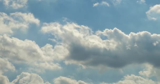 Tijd Lapse Clip Van Avond Pluizig Krullend Rollende Wolken — Stockvideo