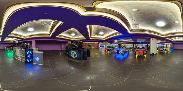 Марта 2015 Панорама Интерьере Детского Развлекательного Центра Игровыми Автоматами Полная — стоковое фото