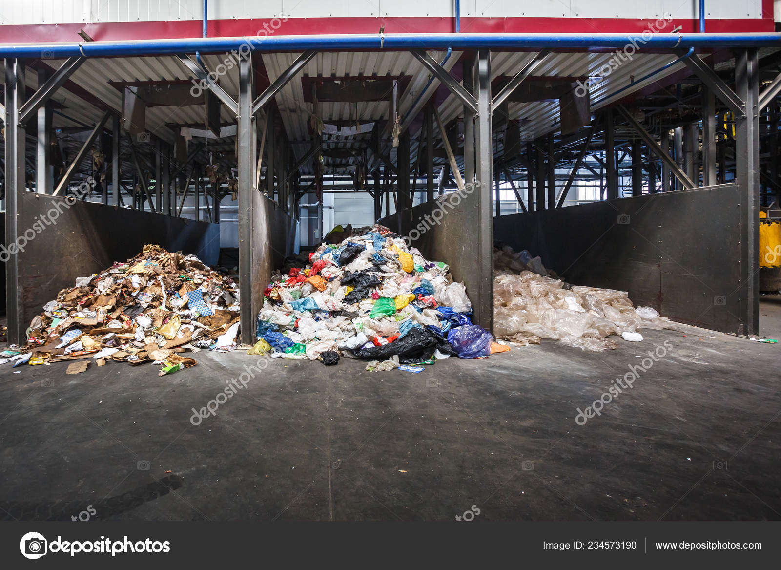 Separate Garbage Collection Waste Sorting Treatment Processing Plant