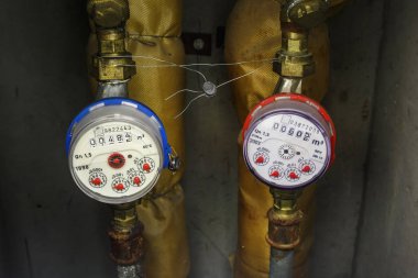 tüketim sıcak ve soğuk su ölçümü için mühürlü sayaçları