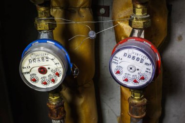 tüketim sıcak ve soğuk su ölçümü için mühürlü sayaçları
