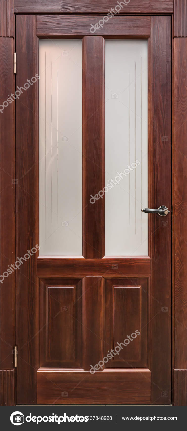 Wooden Doors Dark Style Color Modern Loft Interior Condo