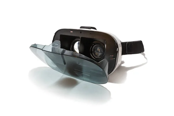 Vr 아칸소 가상 현실 안경 흰색 절연 하는 휴대 전화에 대 한 — 스톡 사진