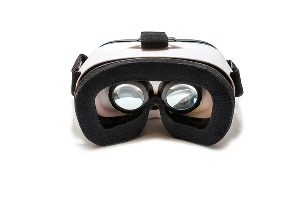 VR Ar virtuális valóság szemüveg elszigetelt fehér mobiltelefon — Stock Fotó
