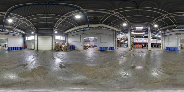360 Grad Rundumblick Lagerhalle Für Sondermüll Recycling Und Lagerung Volles — Stockfoto