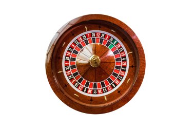 Beyaz arka plan üzerinde izole elit casino rulet oyun tablo